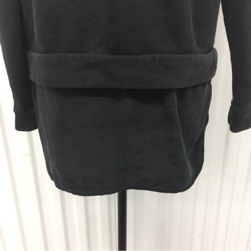 COS Black Long Sleeve Crewneck Sweatshirt Silk Accent Size: Small - Picture 13 of 15